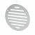 Circular Slotted Vent - 102 x 102mm - 1125mm² Free Air Flow - Satin Aluminium