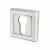 Square Escutcheon - 52 x 52mm - Euro - Polished Chrome