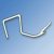 Glass to Glass Strike Jamb Shower Seal - 90° - Suits 8mm Glass - Clear