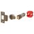 Smartlatch Privacy Tubular Latch - 70mm Case - 57mm Backset - Antique Brass