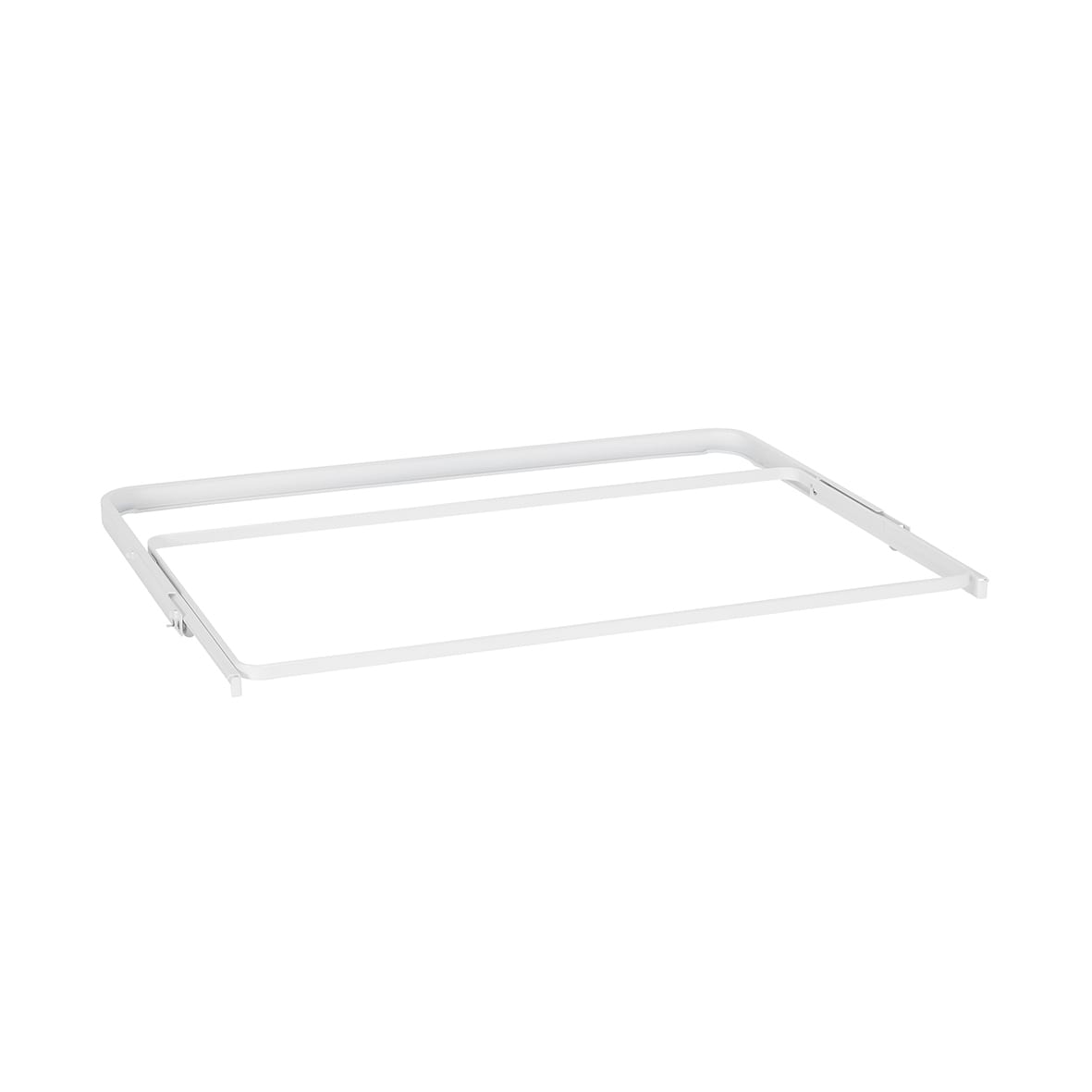 Top Track System - Click In Gliding Frame for Mesh & Wire Baskets - 605 x 336mm - White