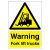 Warning Fork Lift Trucks Sign - 420 x 297mm - Rigid Plastic