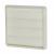 Gravity Wall Grille - 6"/150mm - White