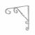 Ornamental Scroll Shelf Bracket - 195 x 195mm - White