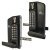 Borg BL3430 External Marine Grade ECP Push Button Gate B to B Code Lock with Key Override - Black