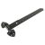 Heavy Duty Reversible Hook & Band Gate Hinge - 900 x 56mm - Black Galvanised - Pair