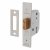 2177 3 Lever Deadlock - Key Alike Number M136MM - 77mm Case - 57mm Backset - Satin Chrome