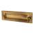Marcus Postal Letter Plate Door Knocker - 254 x 79mm - Antique Brass