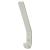 AR617A Nylon Single Hat & Coat Hook Face Fix - 164 x 20 x 35mm - Diamond White
