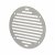 Circular Slotted Vent - 152 x 152mm - 6212mm² Free Air Flow - Polished Stainless Steel
