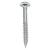 Twin Threaded Pozi Round Head Wood Screws - 10 x 1 1/2" - Zinc Plated - Pack of 200