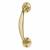 Victorian Polished Brass Bow Door Pull Handle - Screw Fix - 150 x 35mm