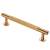 12.5mm Lines T-Bar Cabinet Pull Handle - 128mm Centres - Satin Brass
