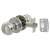 Polished Stainless Steel Bala Hotel Passage Mortice Door Knobset - 65mm Rose Diameter