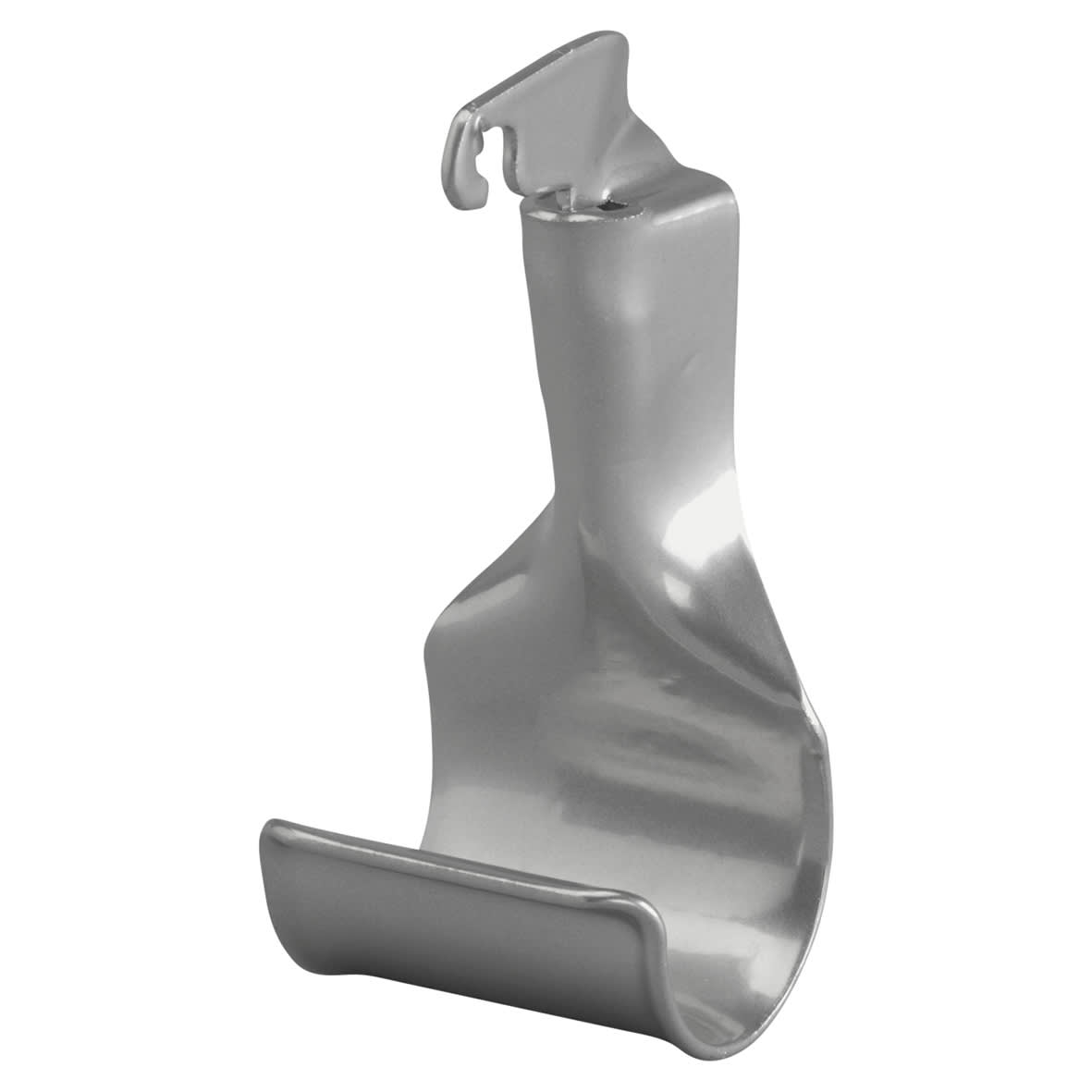 Top Track System - Hanging Rail Holder Bracket - 43 x 35 x 77mm - Platinum