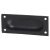 Rectangular Flush Cabinet Pull Handle - 90 x 40mm - Black Iron