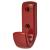 Nylon Single Coat Hook Face Fix - 62 x 20 x 35mm - Rouge Red