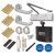 Heavy Duty Euro Lock Door Handle on Rose Fire Door Kit & Dorgard Holder - Aluminium