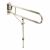 Hinged Support Grab Rail With Leg - 800 x 200mm - Polished Stainless Steel