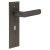Dark Bronze Fire Rated Lock Door Handles - Kensington - 200 x 55mm