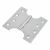Parliament Hinge - 100 x 50 x 100mm - Polished Chrome - Pair