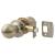 Antique Brass Bala Hotel Passage Mortice Door Knobset - 65mm Rose Diameter
