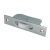 Square Axle Sash Window Pulley - 44mm Curved Nylon Wheel - Satin Chrome