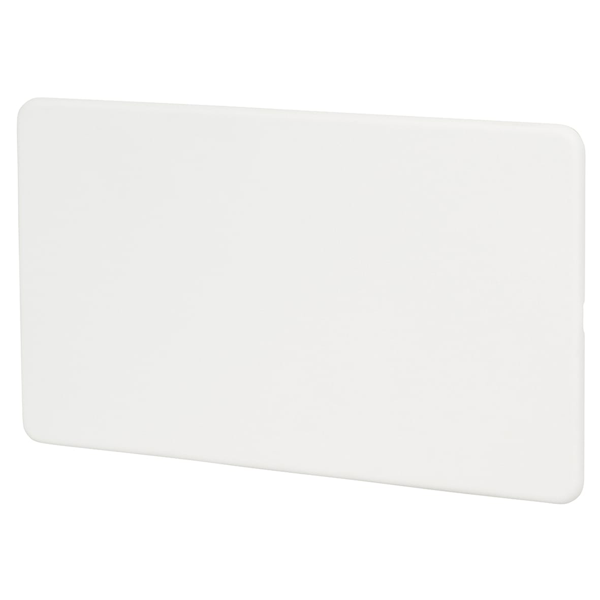 2 Gang Blank Plate - Matt White