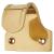 Budget Sash Window Finger Lift - 52 x 35mm - Polished Brass