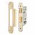 Architectural Bolt Through Euro Profile Sashlock - 65mm Case - 44mm Backset - Radius - PVD Brass