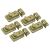 Traditional Nightlatch - 60mm Backset - Champagne Case/Polished Brass Cylinder - Pack of 5