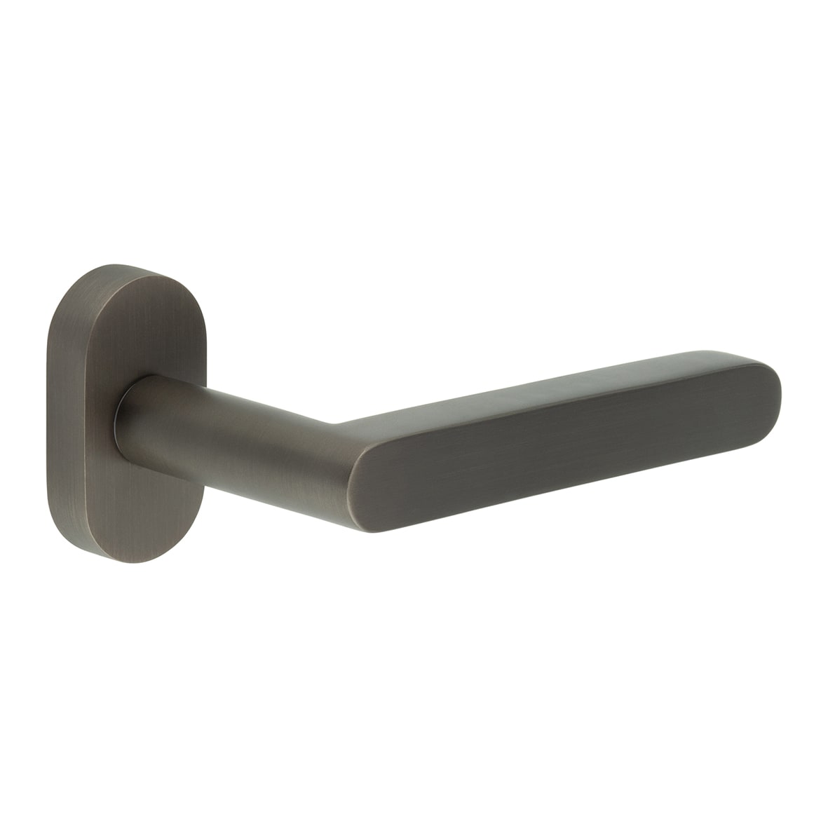 Dark Bronze uPVC Multipoint Door Handles on Oval Rose - CR-101 Range