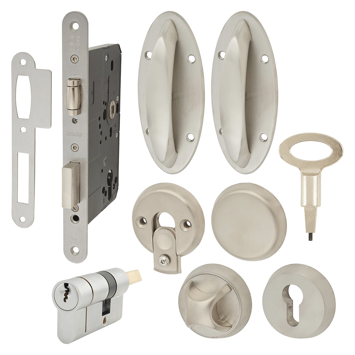Anti-Ligature Auxiliary Bedroom Doorset with Primary & Secondary Override - 44mm Thick Doors