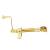 Telescopic Skylight ScrewJack Opener with Handle - 276mm Length - 315mm Throw - Pol Brass