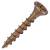 Cutter Pozi Countersunk Wood Screws - 4.0 x 25mm - Yellow Zinc - Pack of 200