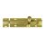 Polished Brass Straight Barrel Bolt - 150 x 32mm