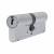 1 Star 6 Pin Kitemarked 95mm Euro Double Cylinder - 45 + 50mm - Satin Chrome - Keyed to Differ
