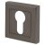 Square Escutcheon - 52 x 52mm- Euro - Gun Metal