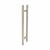 Satin Stainless Steel 30mm T-Bar Door Pull Handles - Back to Back - 450mm Centres