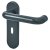Anthracite Grey Nylon Steel Core Safety Keyhole Lock Door Handles - Paris Range