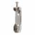 30 x 15mm Hanging Rail End Socket with Bolt Through Shelf Fixing - Pol Chrome - Pack of 2