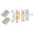 Satin Chrome Victorian Straight 3 Lever Sashlock Door Handles Pack