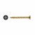 II Stick Fit PoziSquare Countersunk Wood Screws - 4.0 x 40mm - Yellow Zinc - Pack of 200