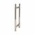 Polished Stainless Steel 19mm T-Bar Door Pull Handles - Back to Back - 229mm Centres