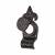 Elan Metalized Antique Black Iron Rim Cylinder Latch Cover Escutcheon - 144 x 63mm