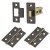 Tubular Latch Pack - 76mm Case - 57mm Backset - 2 x Fire Rated Ball Bearing Hinges - Black Nickel