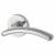 Polished Chrome Door Handles on Round Rose - Viper Range
