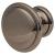Rim Round Cabinet Knob - 30mm Diameter - Black Nickel