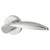 Polished Chrome Door Handles on Round Rose - Cresta Range