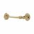 Heavy Duty Cabin Hook & Eye - 100mm Length - Polished Brass